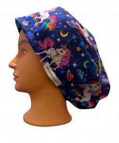 Galaxy Unicorn Scrub Cap