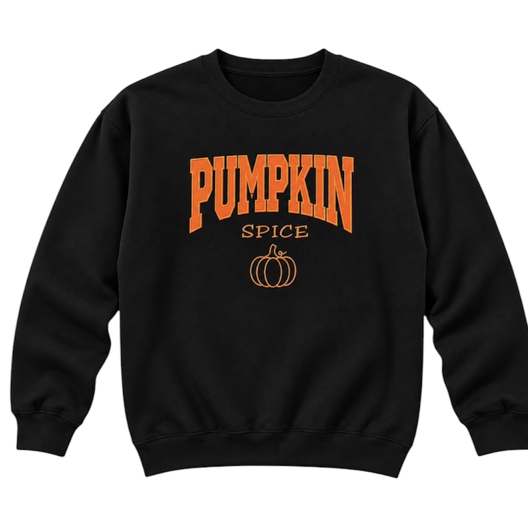 Pumpkin Spice Varsity Sweatshirt